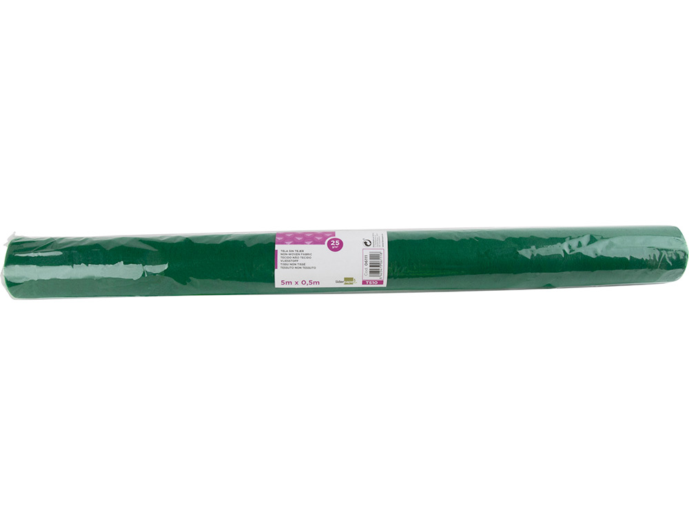 TISSU NON TISSÉ LIDERPAPEL COSTUMES ACCESSOIRES CHEMIN DE TABLE ROULEAU 0.42X5M COLORIS VERT