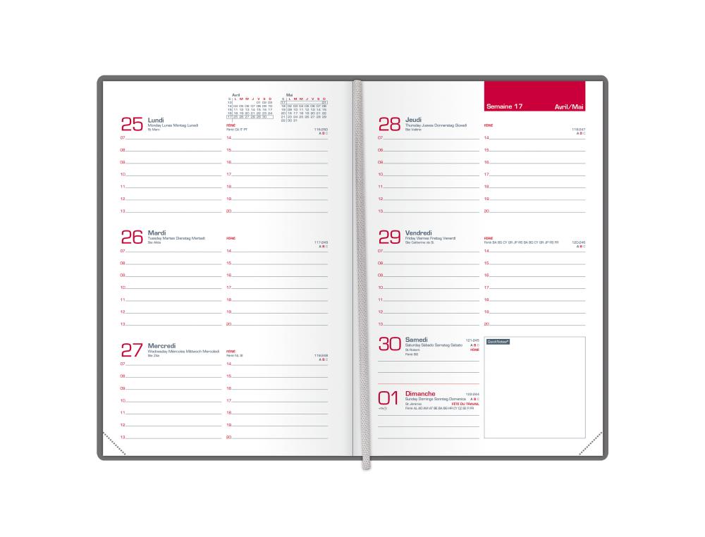 SEM.OXFORD FLOWERS 10X15 ASS AGENDA OXFORD FLOWER 10X15CM