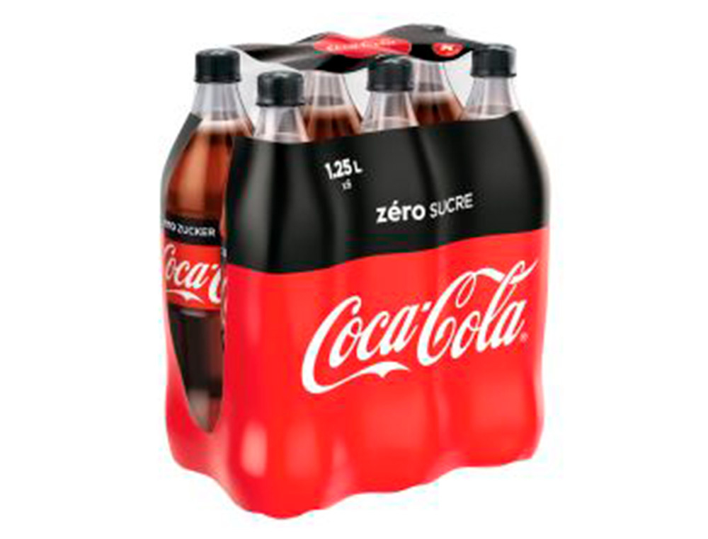 BOUTEILLE COCA COLA ZERO PET 1,25L/6